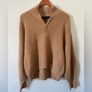 French Connection Oversized Quarter Zip Sweater Size S